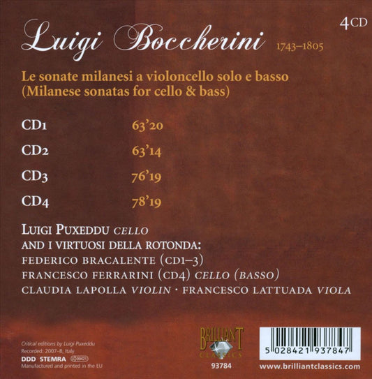 Boccherini: Complete Cello Sonatas cover art