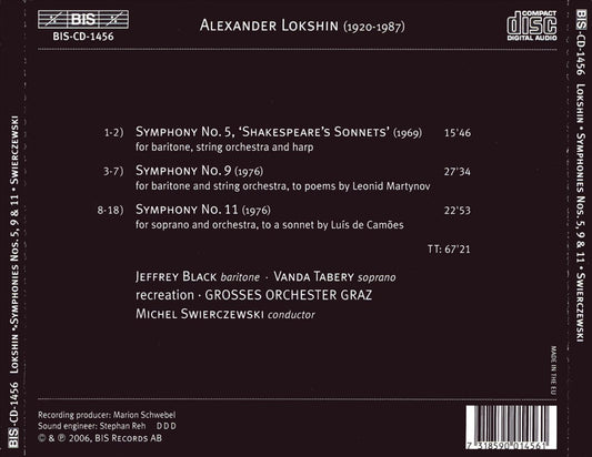 Alexander Lokshin: Symphonies Nos. 5, 9, 11 cover art