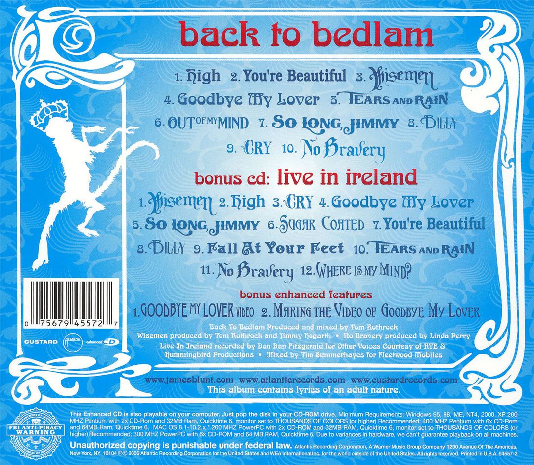 Back to Bedlam [Bonus Disc] cover art