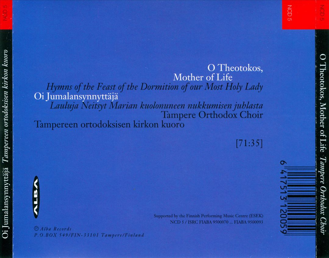 Theotokos, Mother of Life cover art