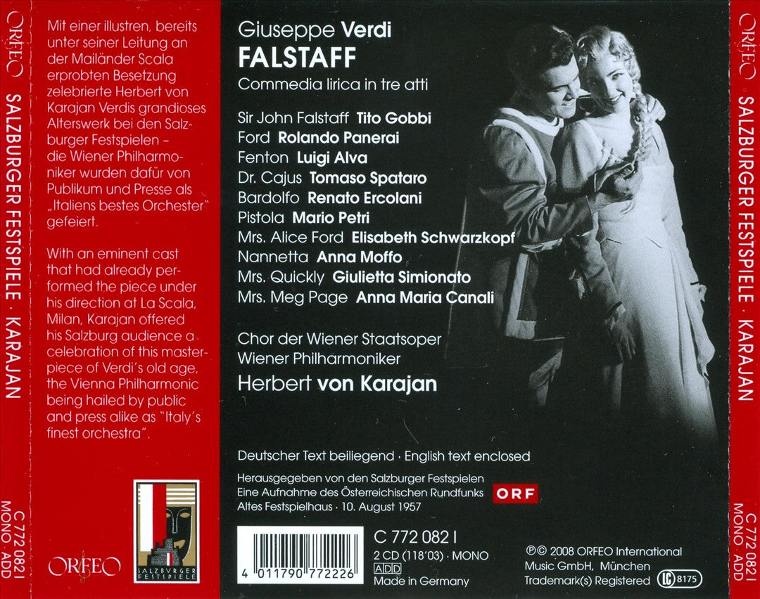 Giuseppe Verdi: Falstaff cover art