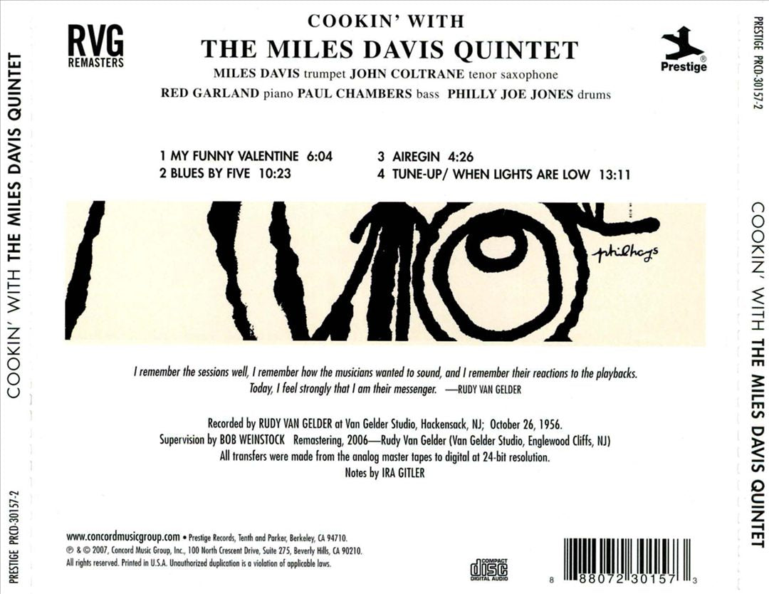 Cookin' with the Miles Davis Quintet [RVG Remaster] cover art