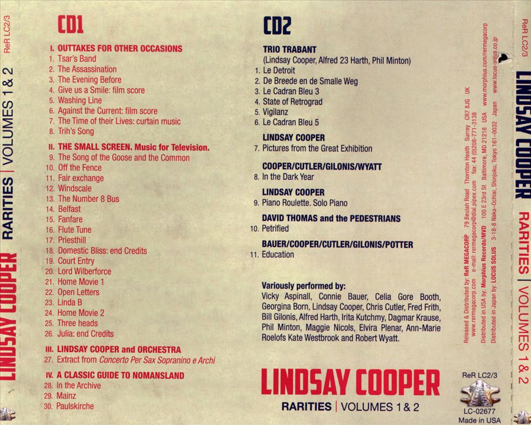 Rarities, Vols. 1 & 2 cover art