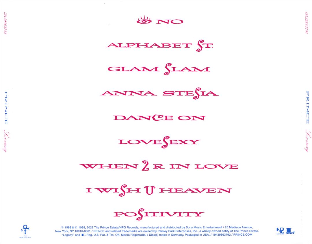 Lovesexy cover art