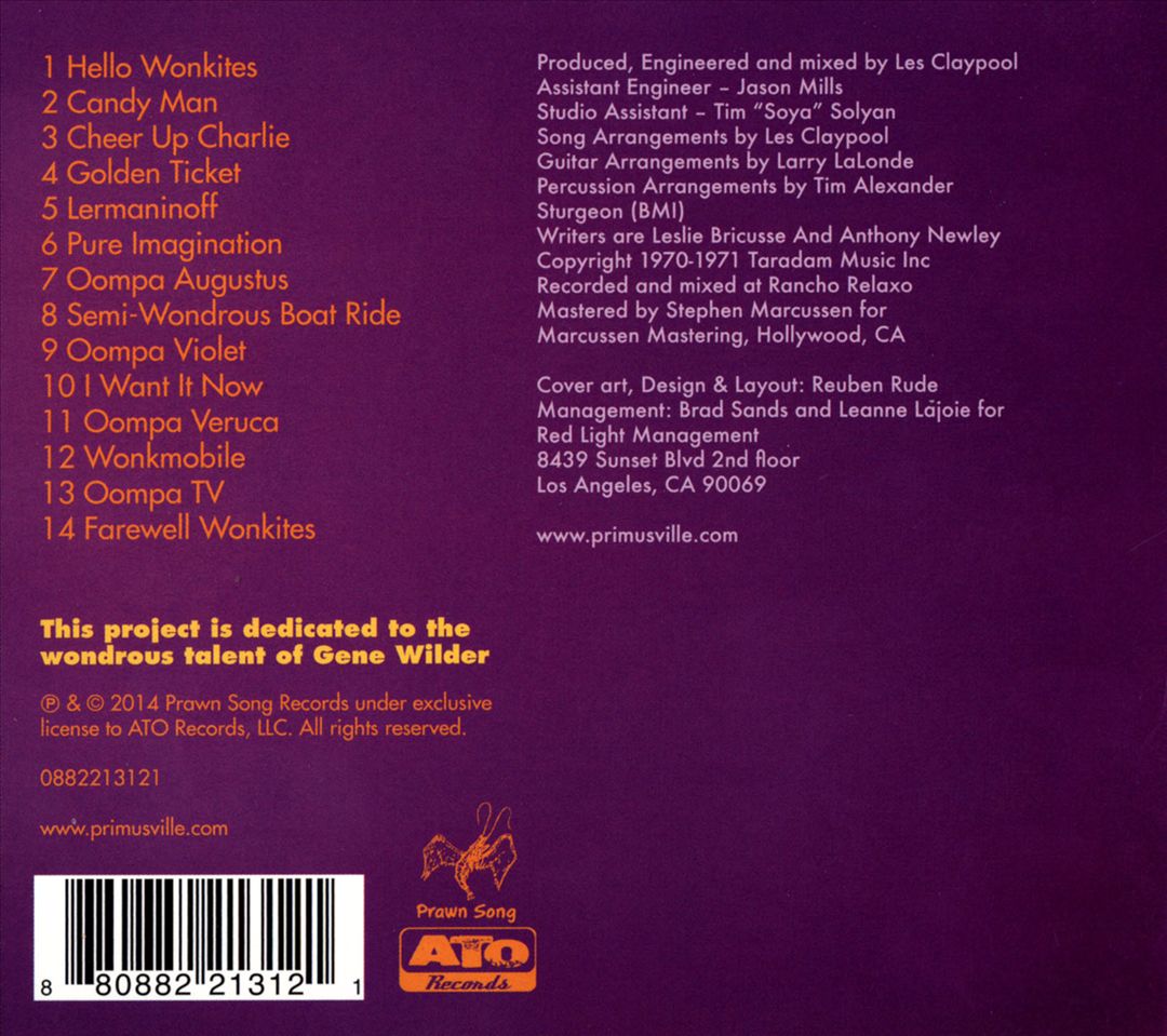 Primus & the Chocolate Factory with the Fungi Ensemble cover art