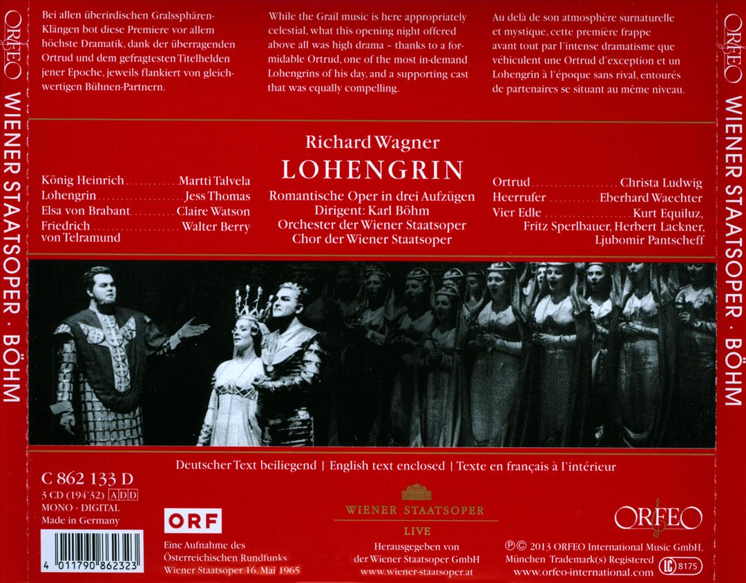Wagner: Lohengrin cover art