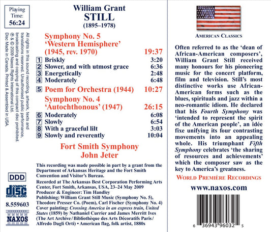 William Grant Still: Symphonies Nos. 4 & 5; Poem for Orchestra cover art
