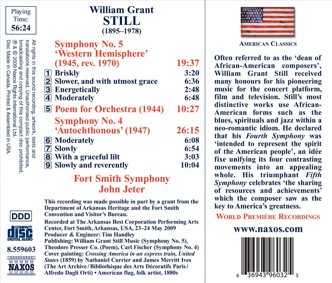 William Grant Still: Symphonies Nos. 4 & 5; Poem for Orchestra cover art