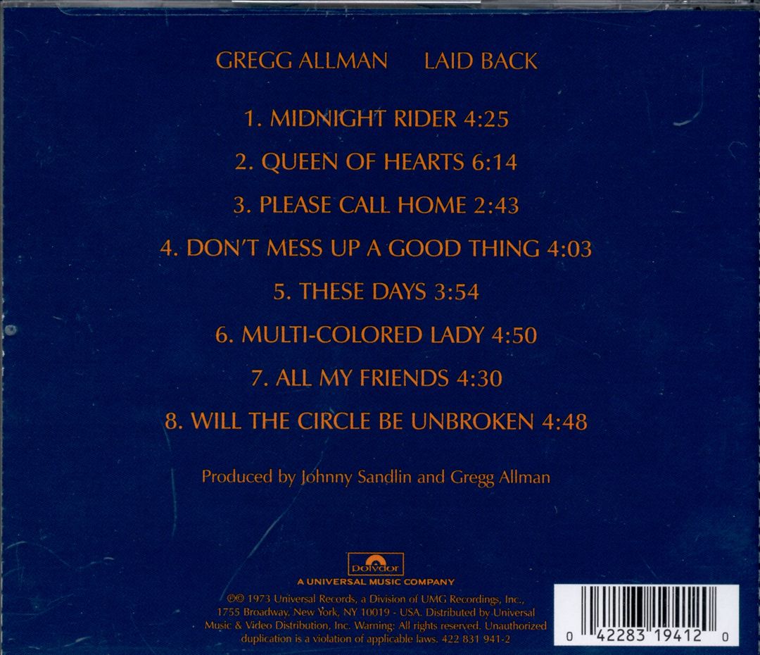 Laid Back cover art