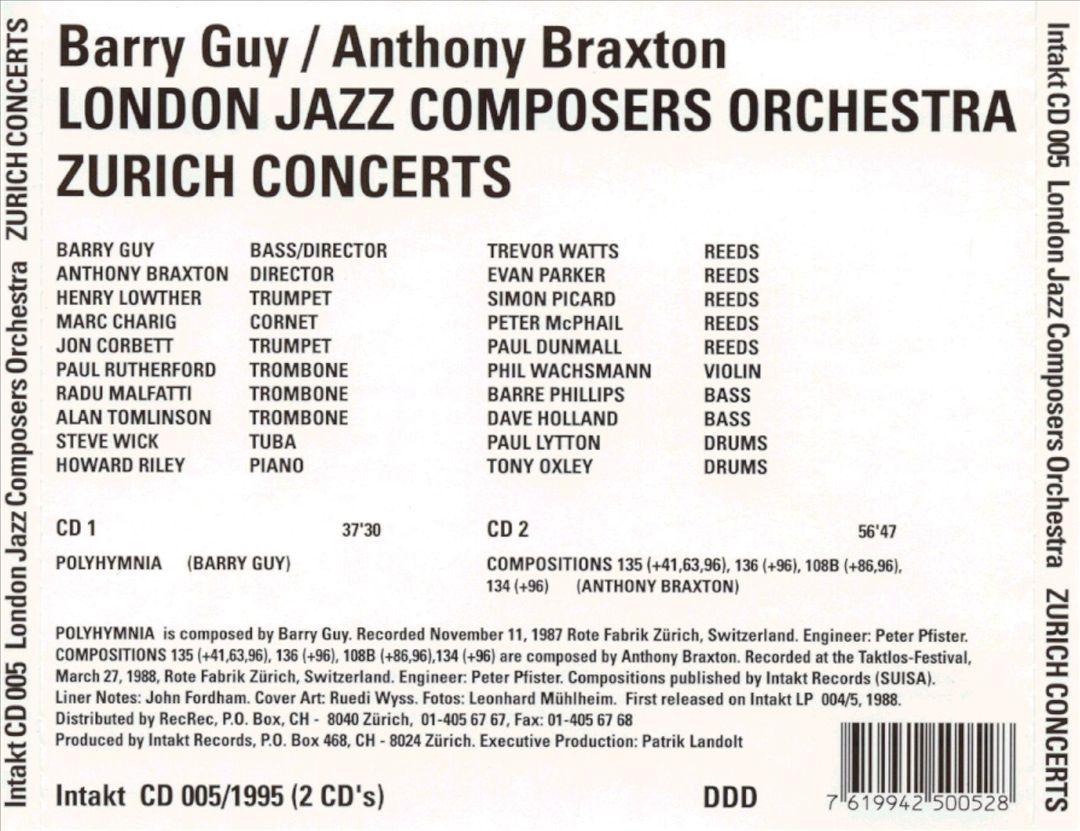 Zurich Concerts cover art