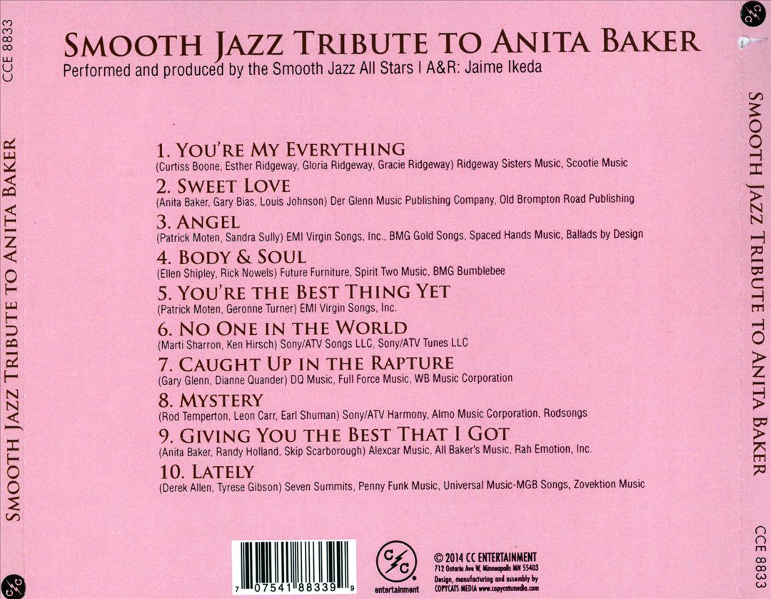 Smooth Jazz Tribute to Anita Baker cover art