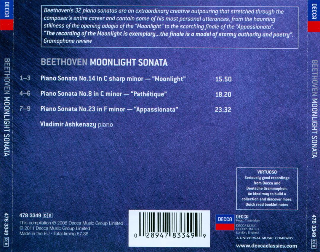 Beethoven: Moonlight Sonata cover art