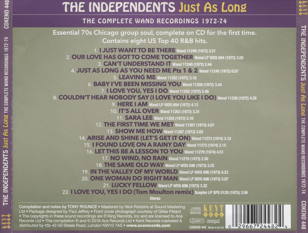 Just as Long: Complete Wand Recordings, 1972-1974 cover art