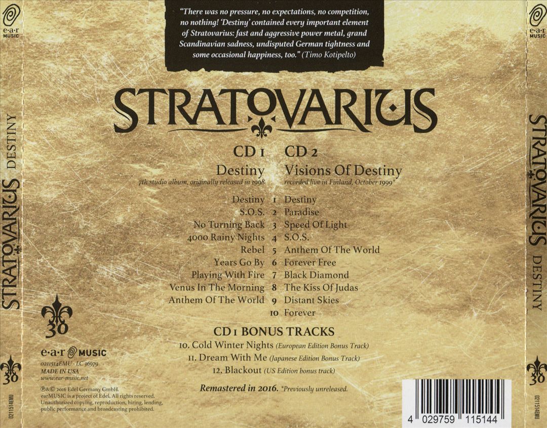 Destiny cover art