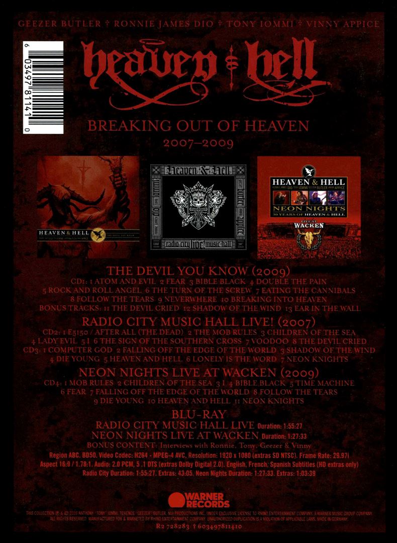 Breaking Out of Heaven 2007-2009 cover art