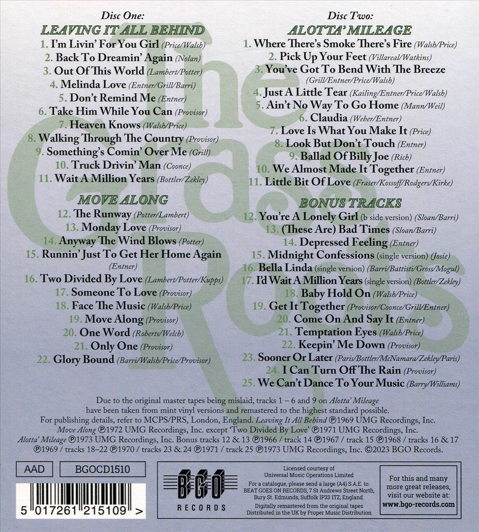 Leaving It All Behind/Move Along/Alotta' Mileage cover art