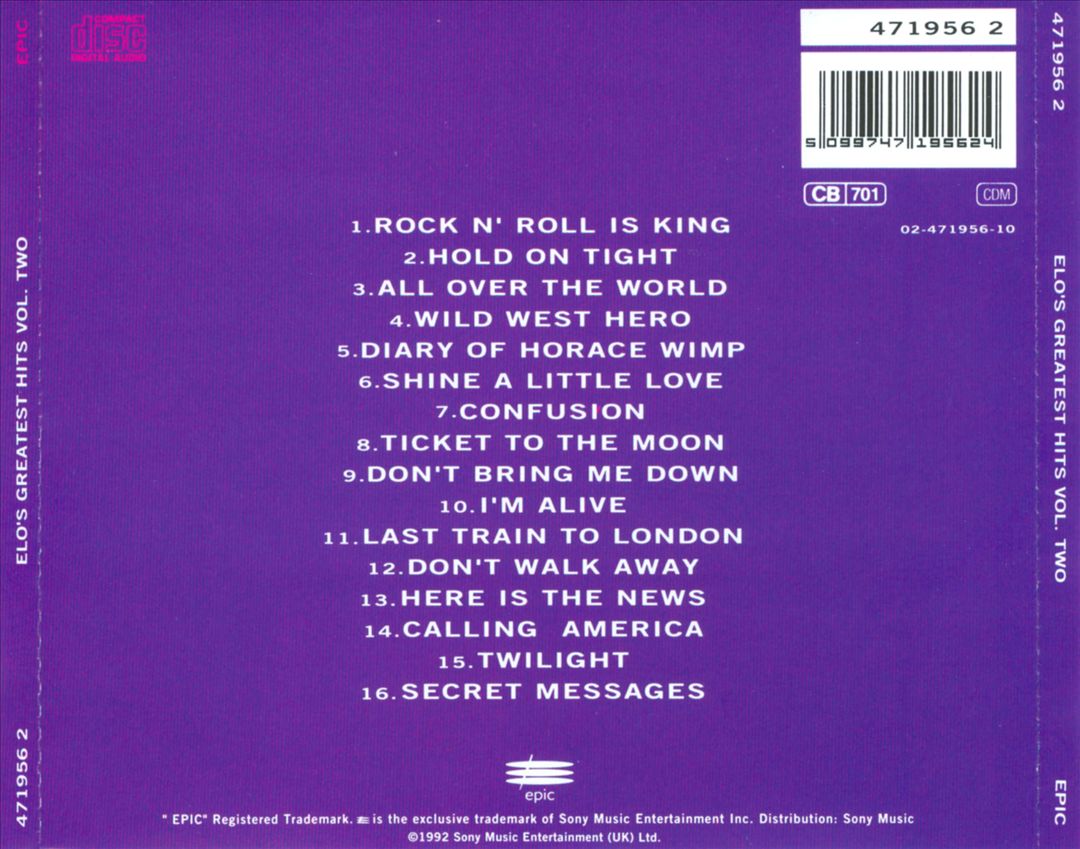 Greatest Hits Live, Vol. 2 cover art