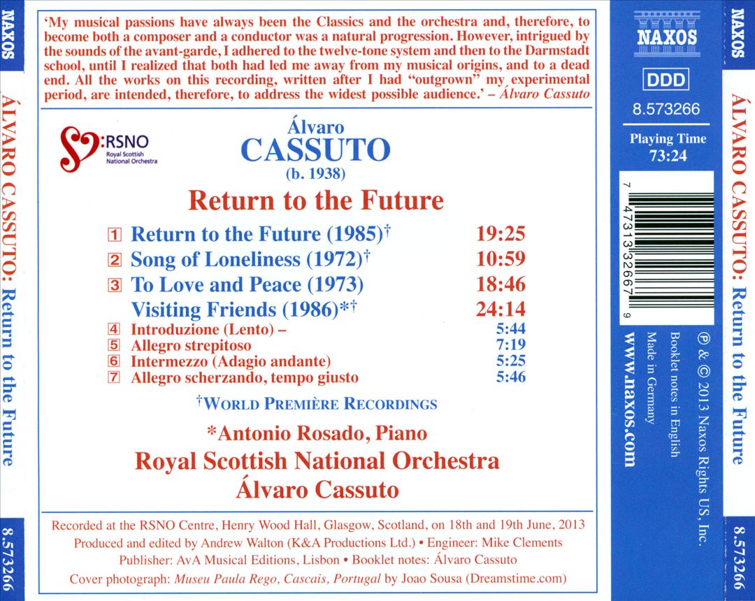 Álvaro Cassuto: Return to the Future cover art