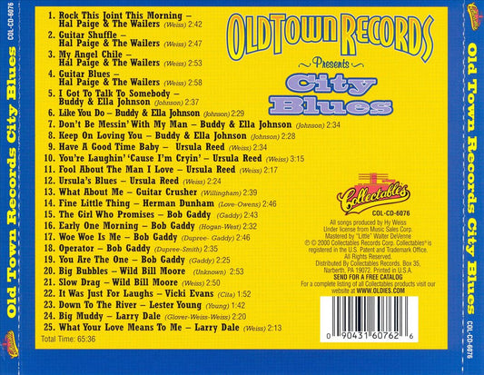 Old Town Records Presents City Blues cover art