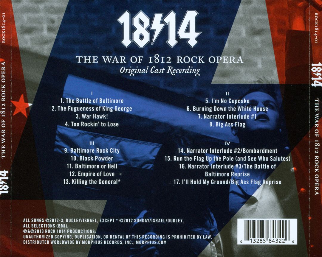 1814!: The War of 1812 Rock Opera [Original Cast Recording] cover art