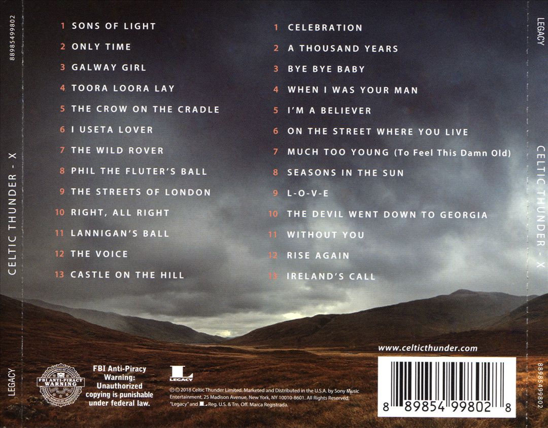 Celtic Thunder X cover art