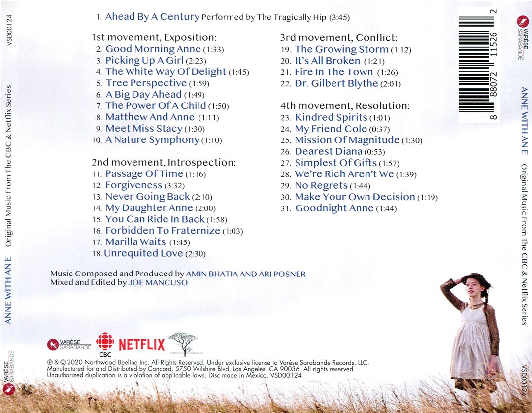 Anne with an 'E' [Original Television Soundtrack] cover art