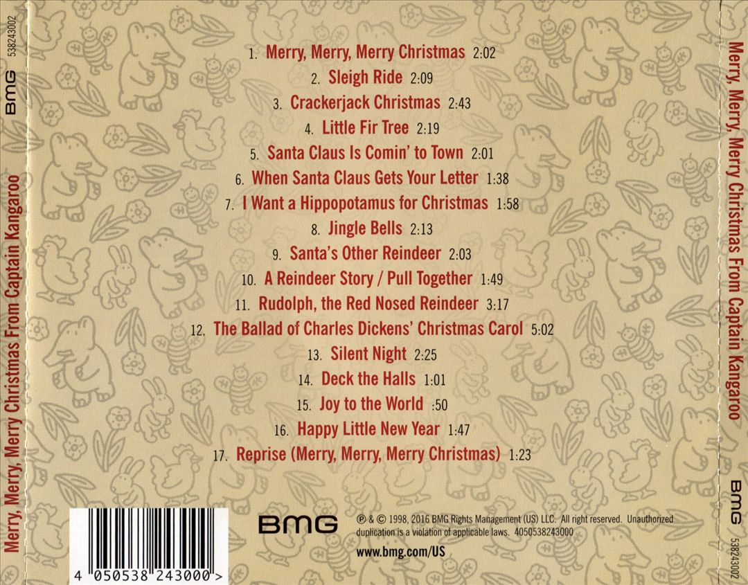 Merry Merry Merry Christmas from Captain Kangaroo cover art