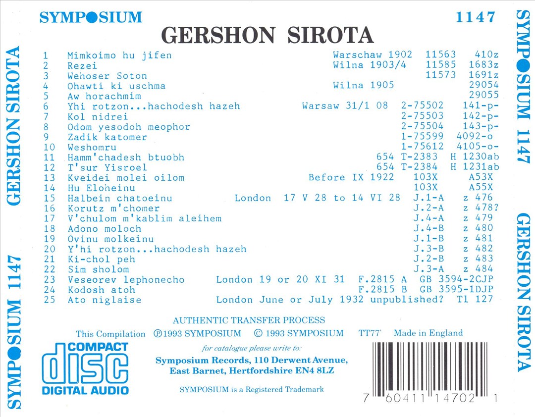 Recordings From 1902-1922 cover art