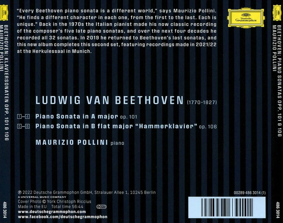Beethoven: The Late Sonatas, Opp. 101 & 106 cover art