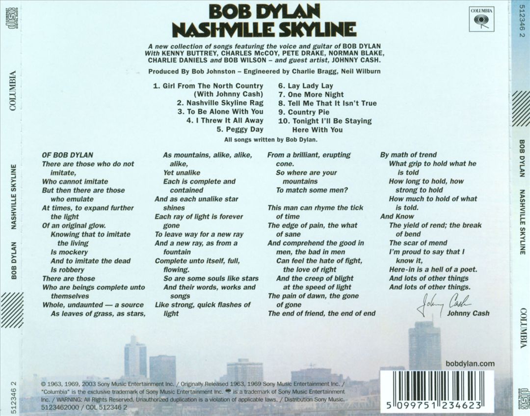 Nashville Skyline cover art