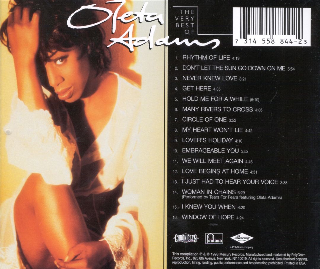 Very Best of Oleta Adams [1998] cover art