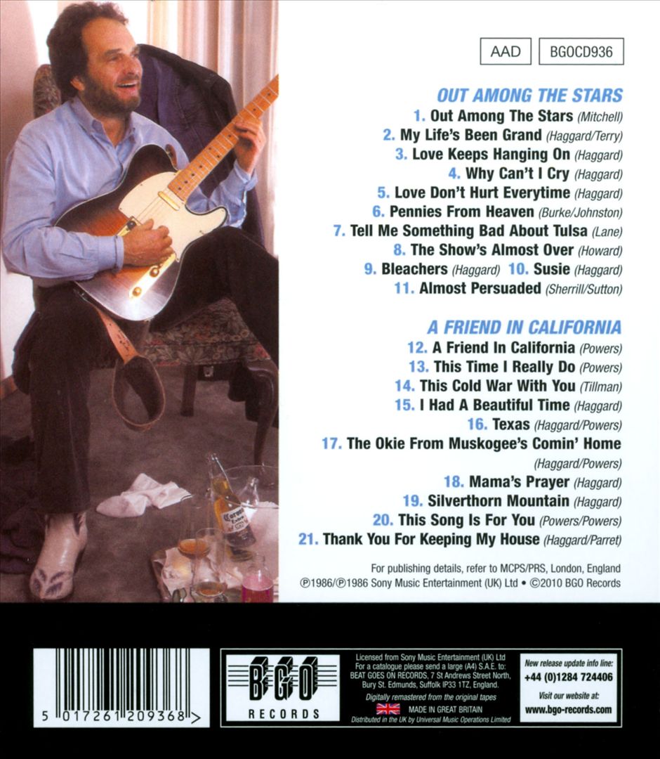 Out Among the Stars/A Friend in California cover art