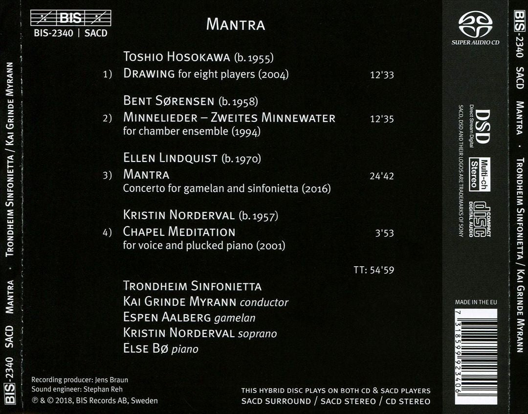 Mantra: Lindquist, Hosokawa, Sørensen, Norderval cover art