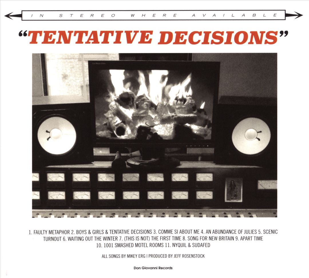 Tentative Decisions cover art