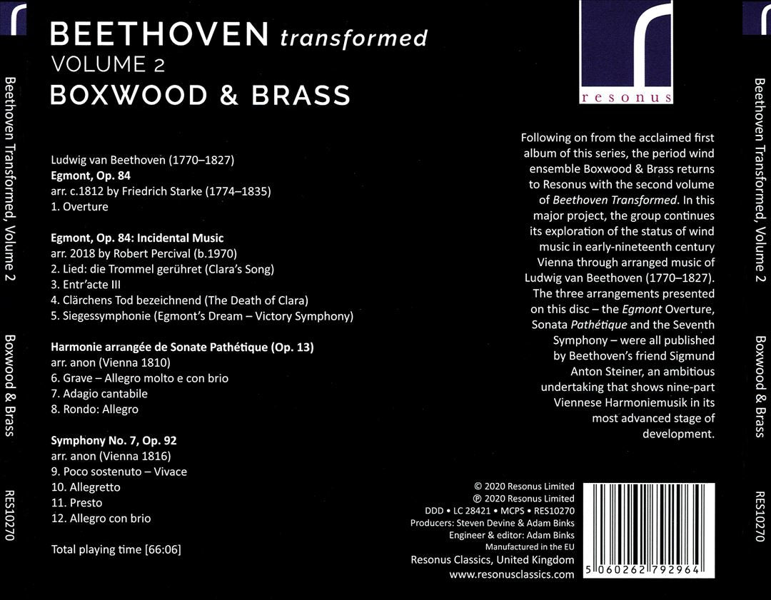 Beethoven Transformed, Vol. 2 cover art