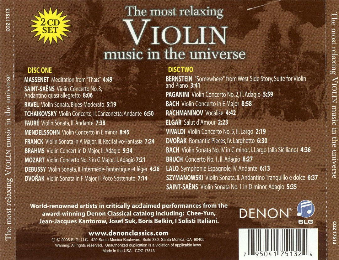 Most Relaxing Violin Music in the Universe cover art