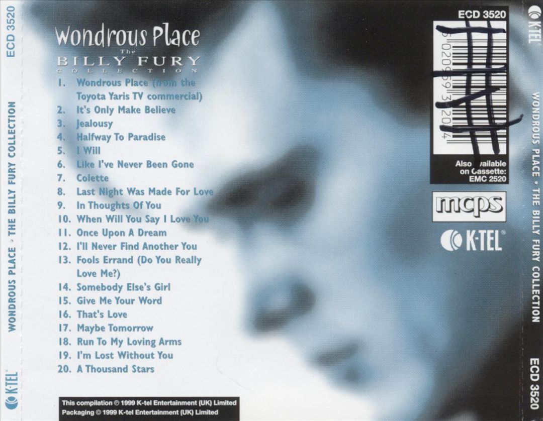 Wondrous Place: The Billy Fury Collection cover art