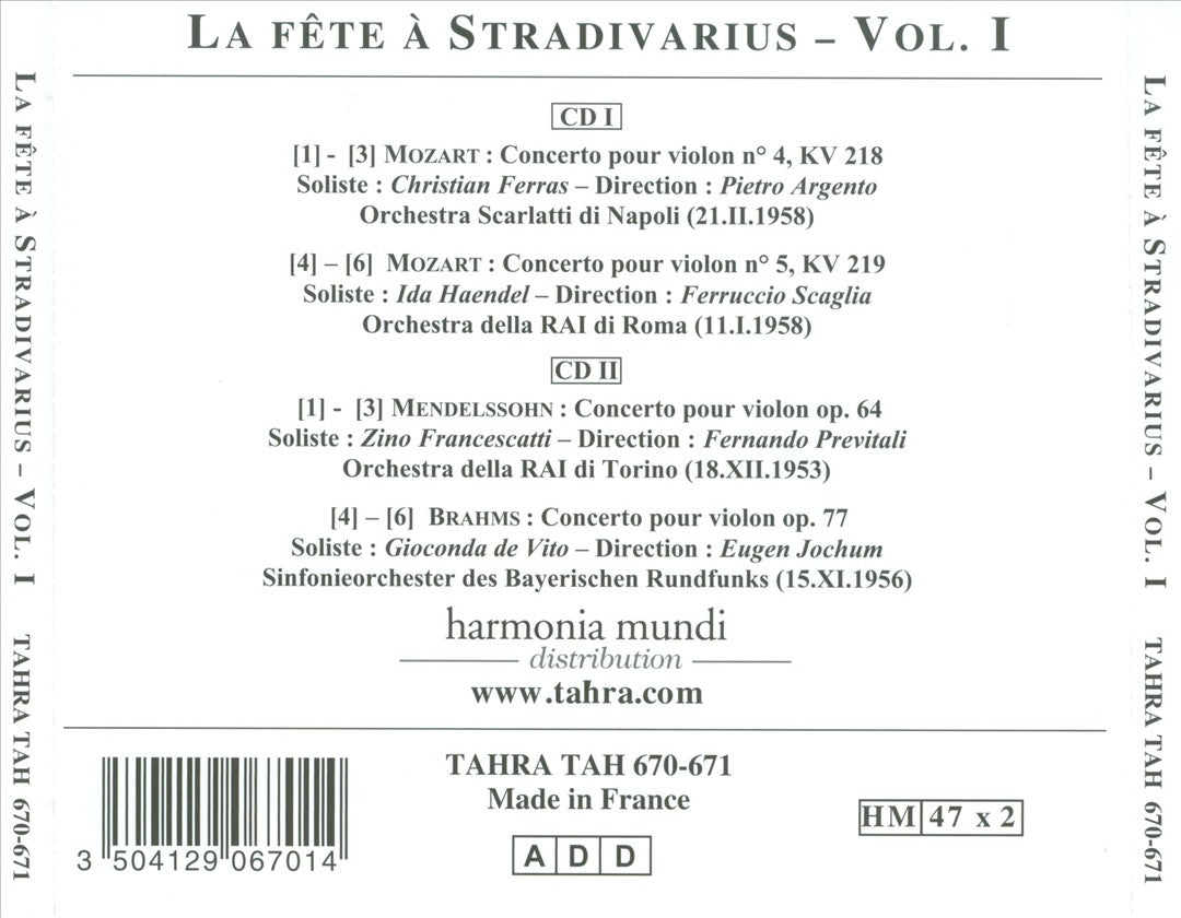 Fête à Stradivarius, Vol. 1 cover art