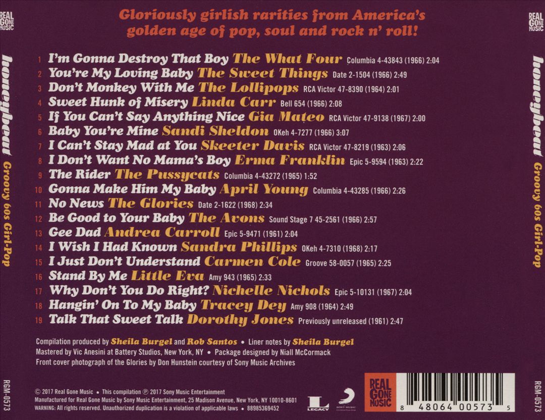 Honeybeat: Groovy '60s Girl Pop cover art