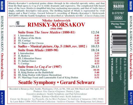 Rimsky-Korsakov: Orchestral Suites cover art