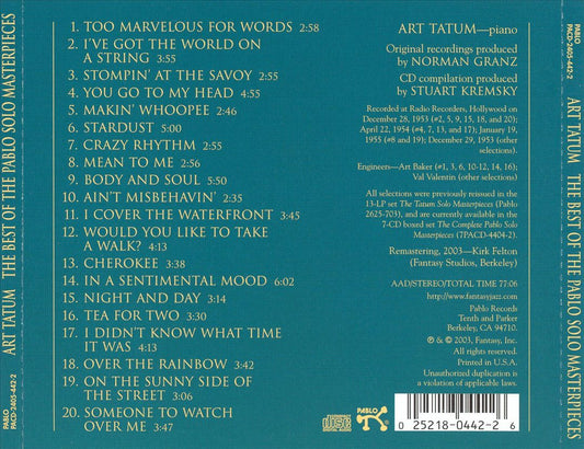 Best of the Pablo Solo Masterpieces cover art