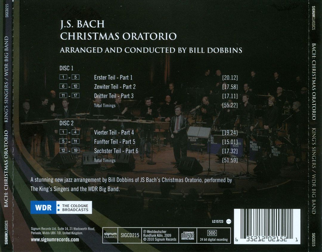 Bach: Christmas Oratorio cover art