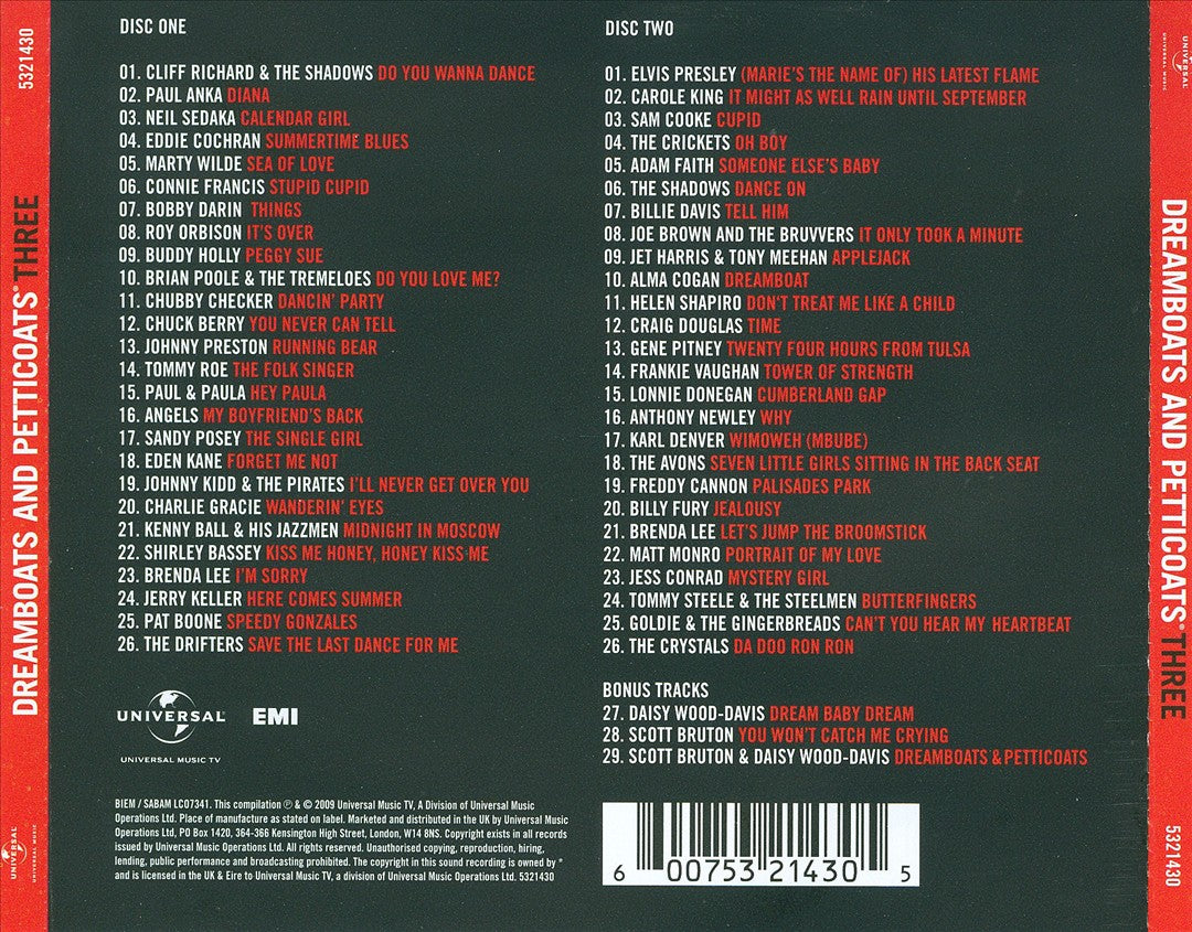 Dreamboats and Petticoats, Vol. 3 cover art