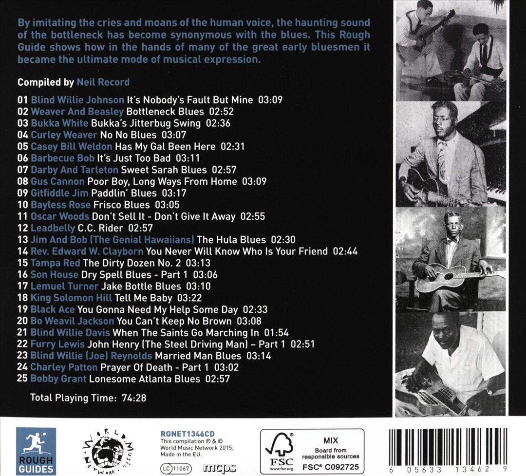 Rough Guide to Bottleneck Blues: Reborn and Remastered cover art