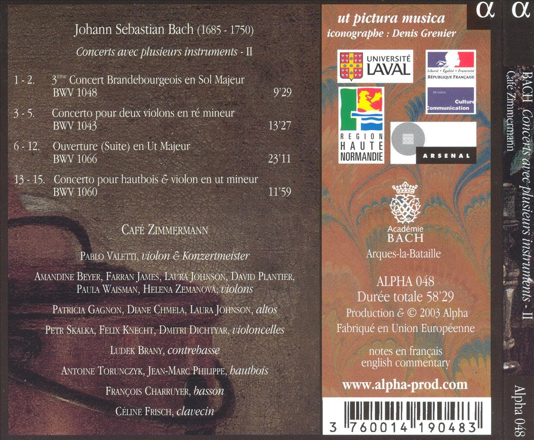 Bach: Concerts avec plusieurs instruments, Vol. 2 cover art