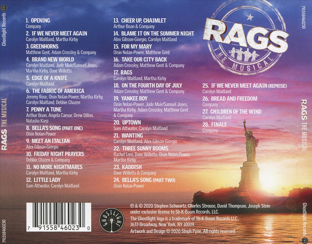 Rags: The Musical [Original London Cast Recording] cover art