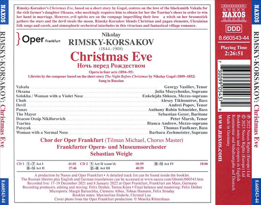 Nikolay Rimsky-Korsakov: Christmas Eve cover art