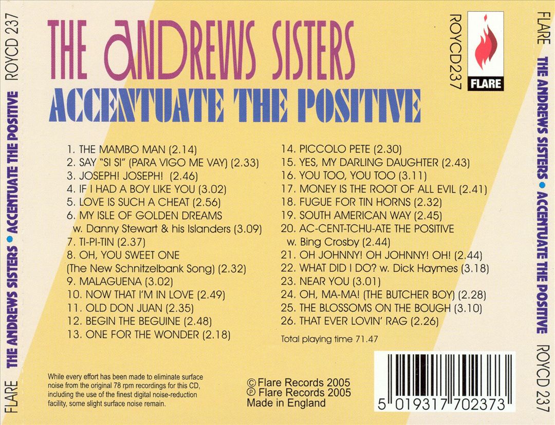 Accentuate the Positive cover art