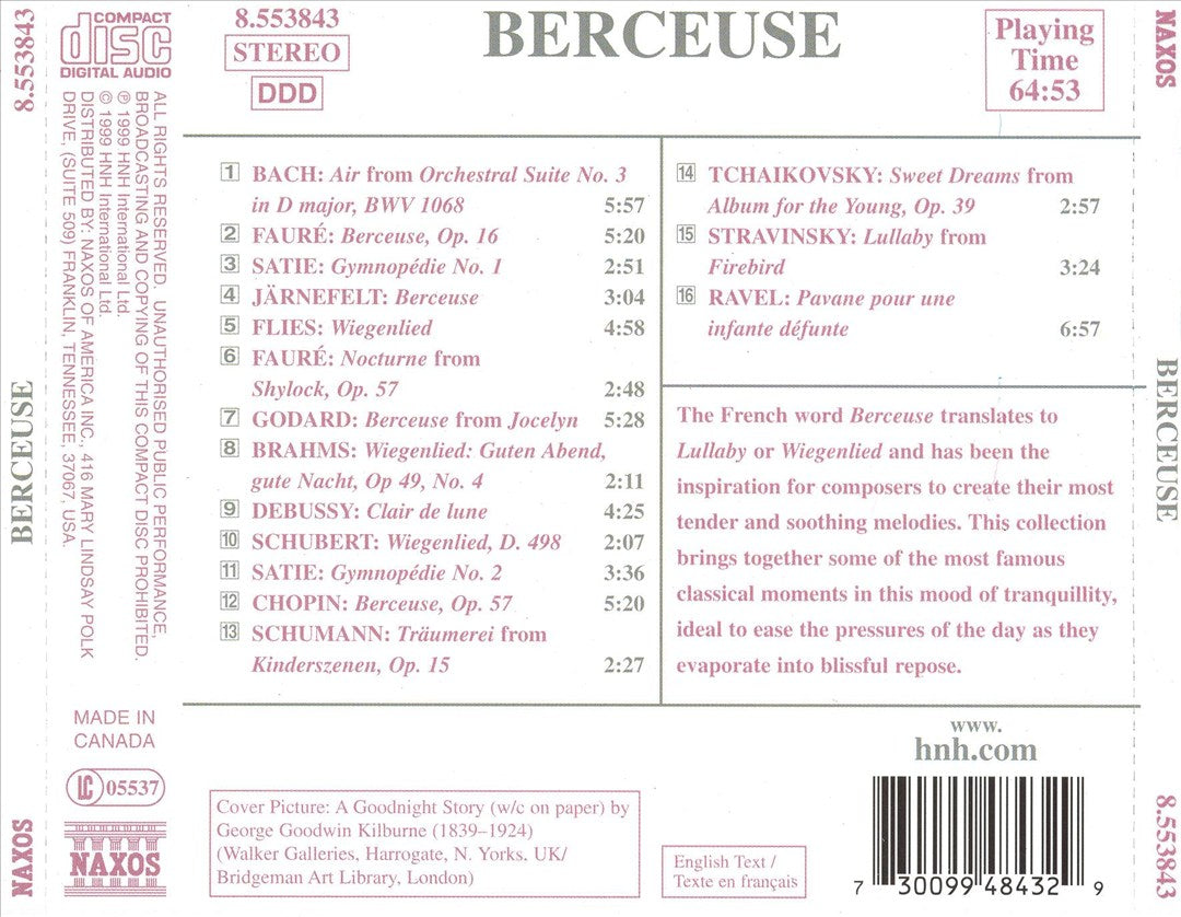 Berceuse: Music of Calm and Peace cover art