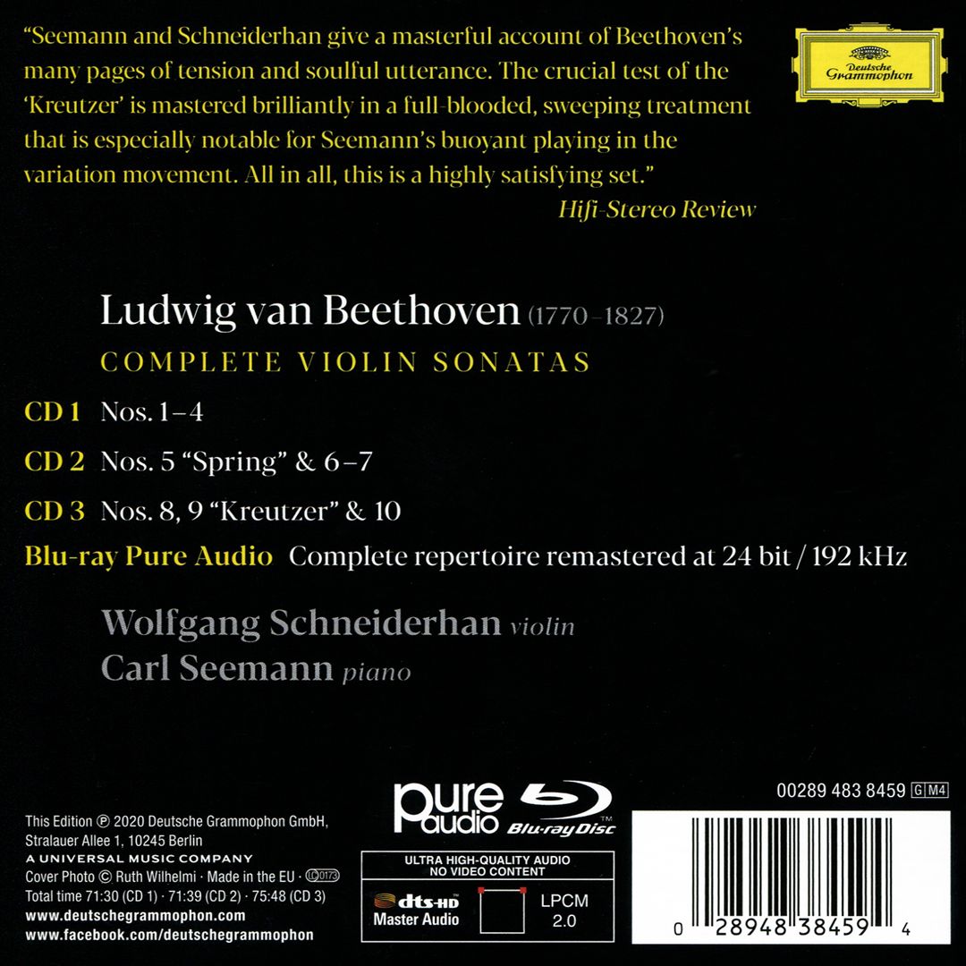 Beethoven: Complete Violin Sonatas cover art